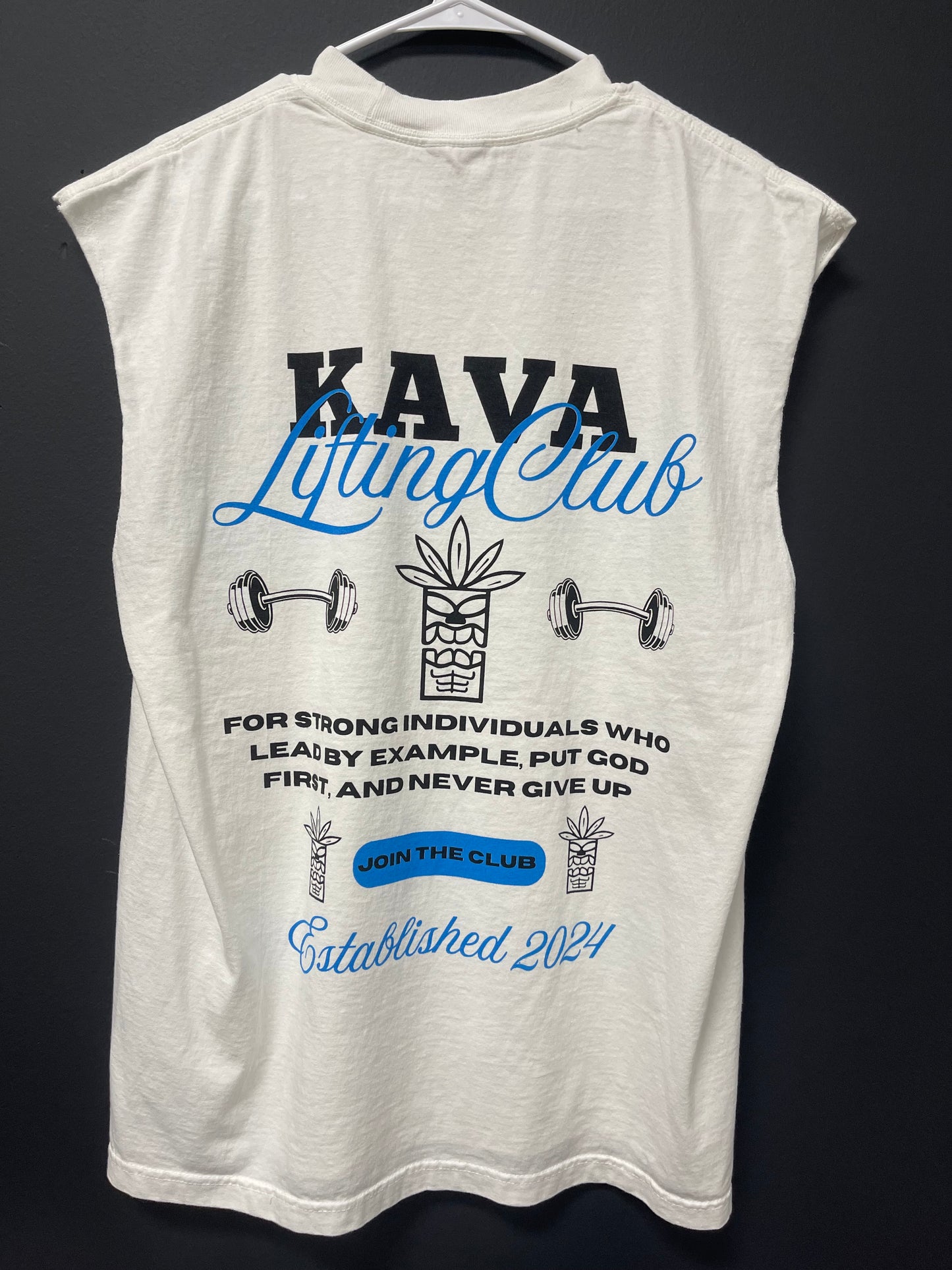OVERSIZED CLUB TANK BLUE
